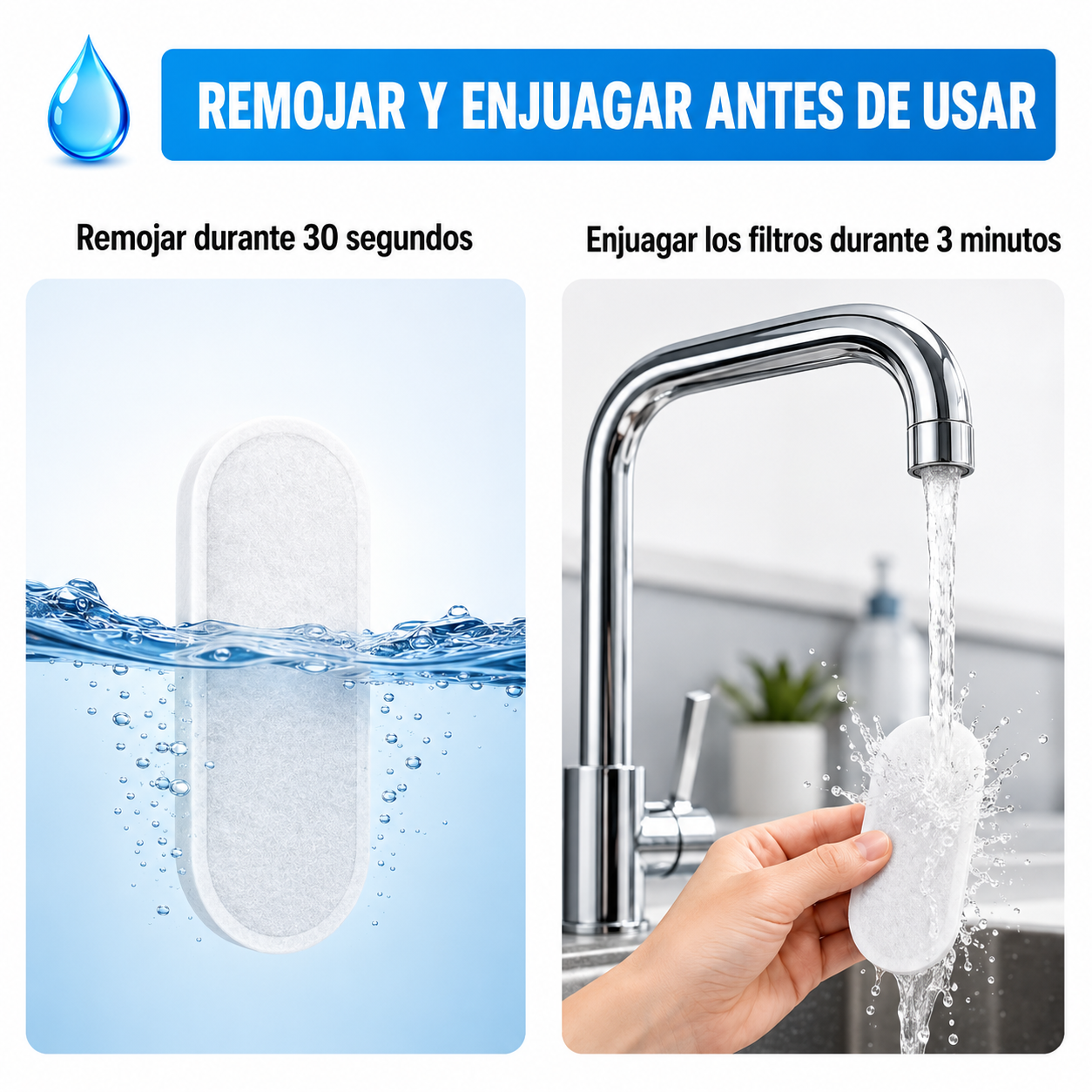 Recambio Filtros Protectores para Fuente CatVitae™